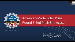 American-Made Solar Prize Round 5 Set! Pitch Showcase: Software Track screenshot 2