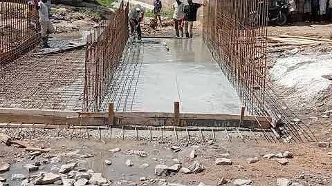 Construction of Double Cell Box Culvert | Detailing of Concrete Base