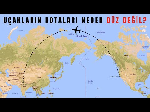 UÇAKLARIN ROTALARI NEDEN DÜZ DEĞİL?