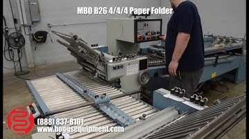 MBO B26 4/4/4 Paper Folder