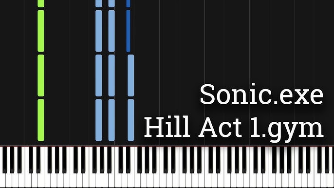 SONIC.EXE THEME - EASY Piano Tutorial 