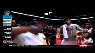 Miami Heat finals Chris Bosh high five fail