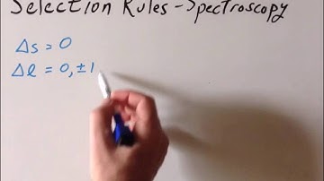 Selection rules of spectroscopy