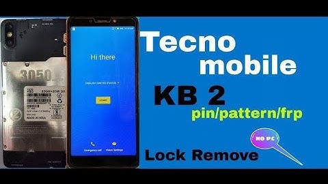 Tecno camon l Ace 2 (KB2) Password/pattern/FRP Bypass