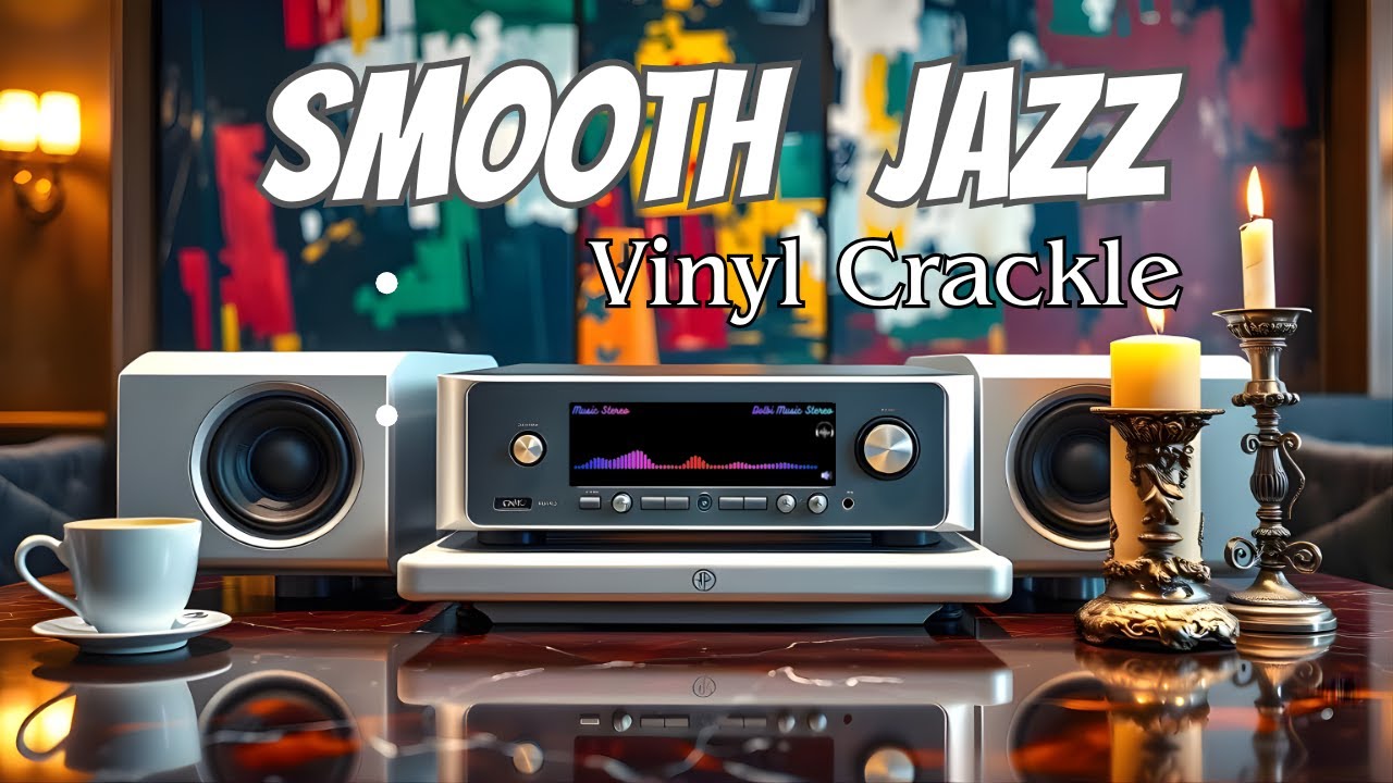 Smooth Jazz ASMR 🎷 Vinyl Crackle | Cozy Night Ambience for Relaxation