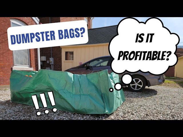 Skywin Dumpster Bag - Foldable and Reusable Trash Bag for Waste Management,  Multiple Times Use During Renovations Tear Resistant and Can Hold Up to