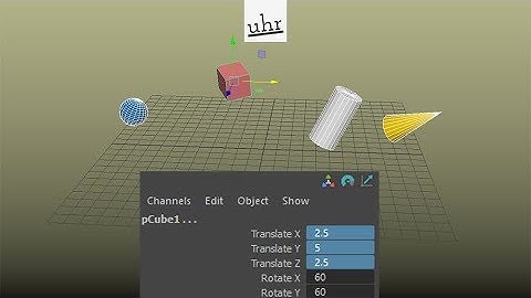 Maya: Attribute Editor And Channel Box