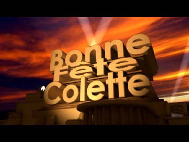 Bonne Fete Colette Youtube Bonne Fete Colette Youtube