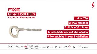 Installation process of Glue in Bolt Hely
