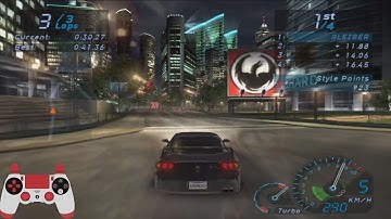 NFS Underground - Lap Records on all 8 Circuit tracks (Reverse) - RetroAchievements