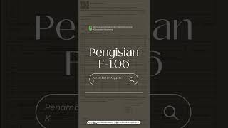 CARA MENGISI FORMULIR F1.06 (PENAMBAHAN ANGGOTA KELUARGA)