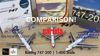 Comparison - Boeing 747-200 Mould Diecast 1/400 Big Bird, Dragon Wings, 5Star Model - Legend Battle!