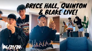 Bryce Hall TikTok live with Quinton Griggs, Blake Gray \& Noah