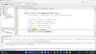 Java Part 9 - How to use Java Variables