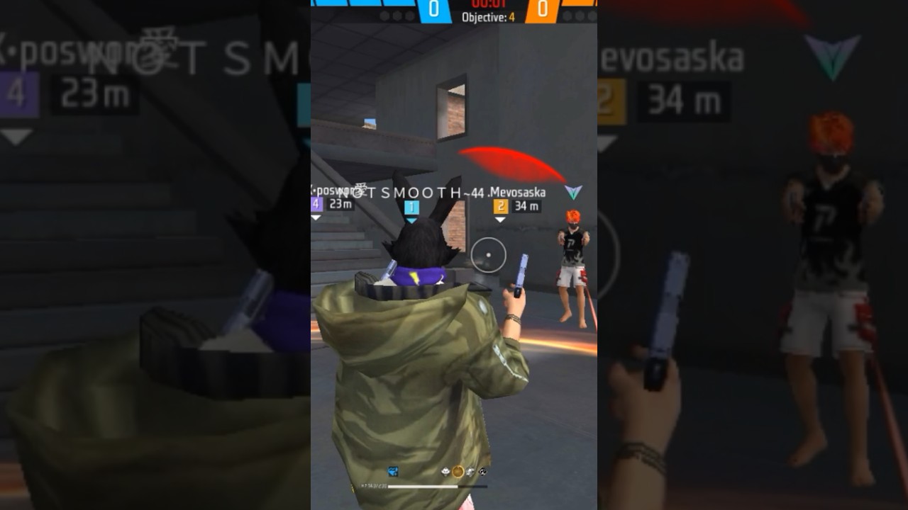 Free Fire CR Ranked 4 Vs 4 headshot gameplay 