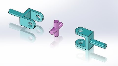 Parts Drawing of universal joint in solidworks