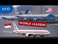 SUPER RARE!!! Planespotting APEC 2023 World Leaders: San Francisco International Airport
