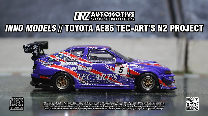 INNO Toyota Sprinter Trueno [AE86] Tec-Art's N2 Project | Car Racing Stop Motion by #DRZWRKZ