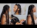 FIRST Time Doing Knotless Braids On Myself | Goddess Braids