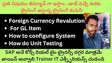 S4HANA  Foreign Currency Revaluation in SAP- Foreign Currency Revaluation for GL Balances-Chanu SK