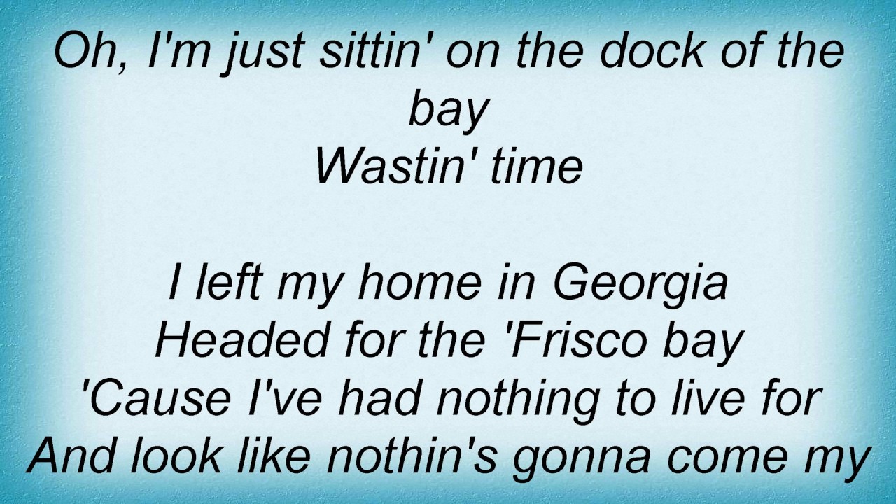 Aaron Neville (Sittin' On) The Dock Of The Bay Lyrics YouTube Aaron Neville (Sittin' On) The Dock Of The Bay Lyrics YouTube