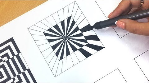 6 Optical illusion drawings for beginners/ illusion patterns/tricks/abstract drawings