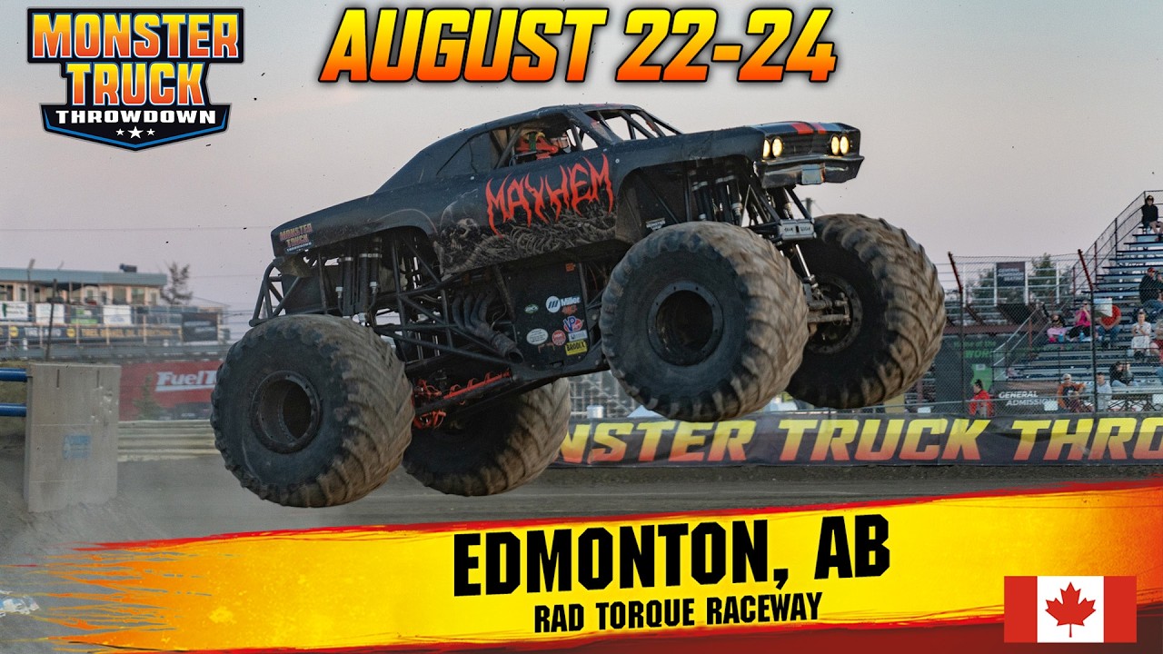 Mayhem Monster Truck Throwdown RAD Torque Raceway 2025