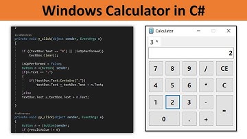 How to Make a Windows Calculator in C#  in Hindi / Urdu