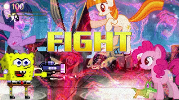 AN Mugen Request #646: Spongebob, Twilight Sparkle x2 & Pinkie Pie VS Giygas
