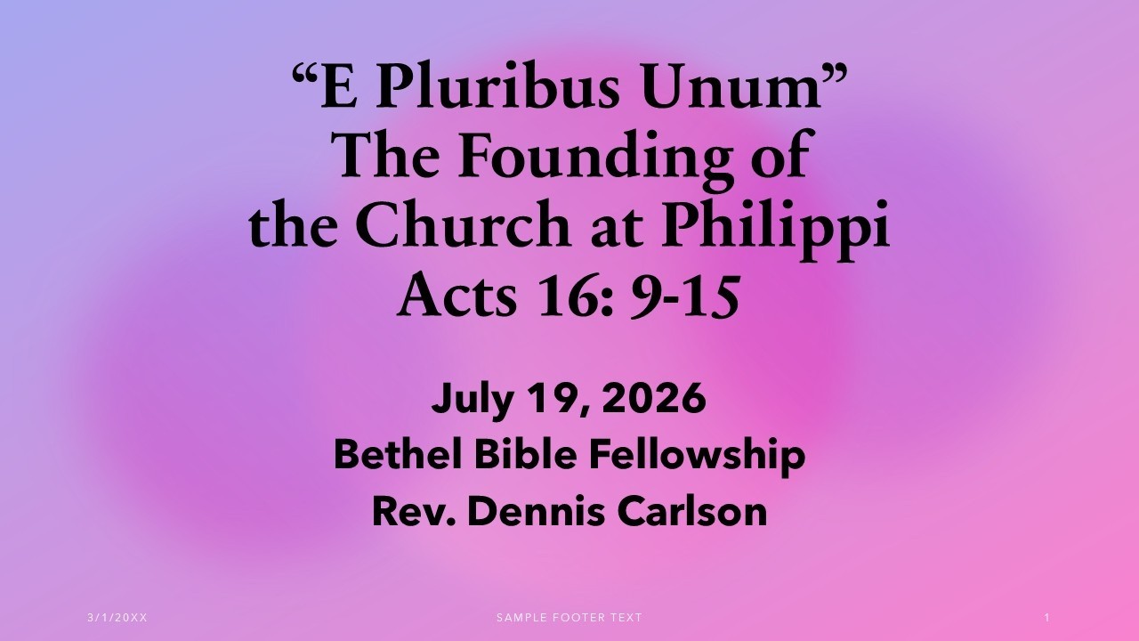 Bethel Bible Fellowship