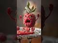 When a Raspberry Eats Chili Peppers 🌶️😂 | Funny Hyper-Realistic Animation in 8K #funny #reels