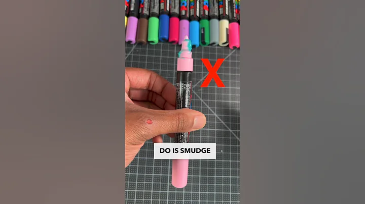 Don’t Do THIS To Your Posca Pens ! 😡 Pt3 #poscamarkers #drawing #shorts