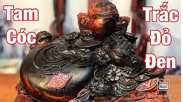 Tam cóc chấn bình gỗ trắc đỏ đen với nét đục sáng tạo độc lạ chiêu tài hút lộc  LH 0966336318