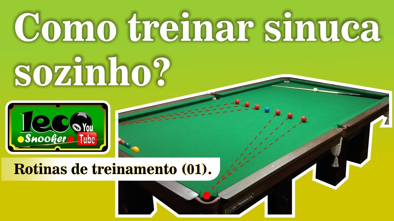 Aprenda rotinas de treino na sinuca (01). E sua necessidade. 