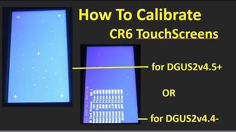 OPTIONALLY: Learn How to Calibrate your CR6 DWIN Touchscreen