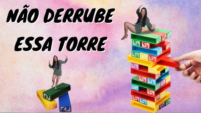 Jogo Uno Stacko Torre De Empilhar - Mattel