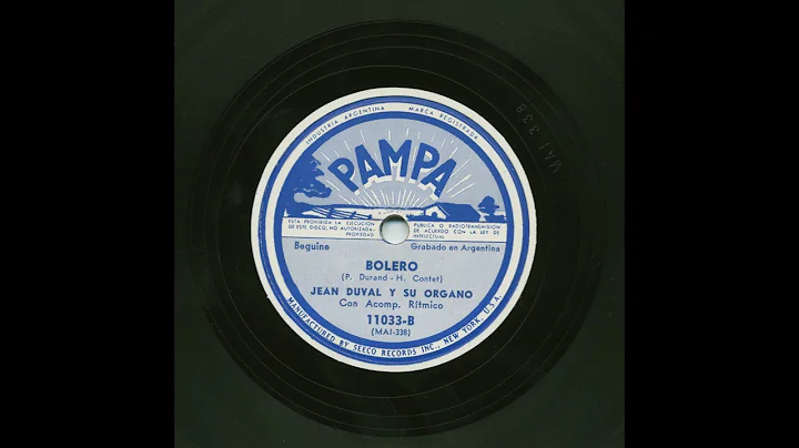 Jean Duval - Bolero - Pampa 11033-B