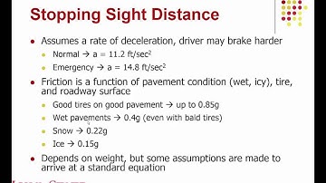 Lecture 09 Sight Distance