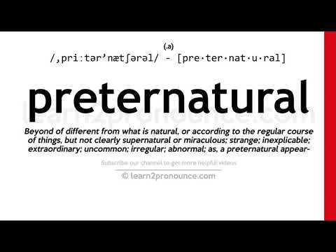 Video: Preternatural necə yazılır?