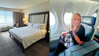 First Time on Breeze Airways - “Nicest” Seats &amp; Checking in to Knott&#39;s Berry Farm Hotel / Travel Day