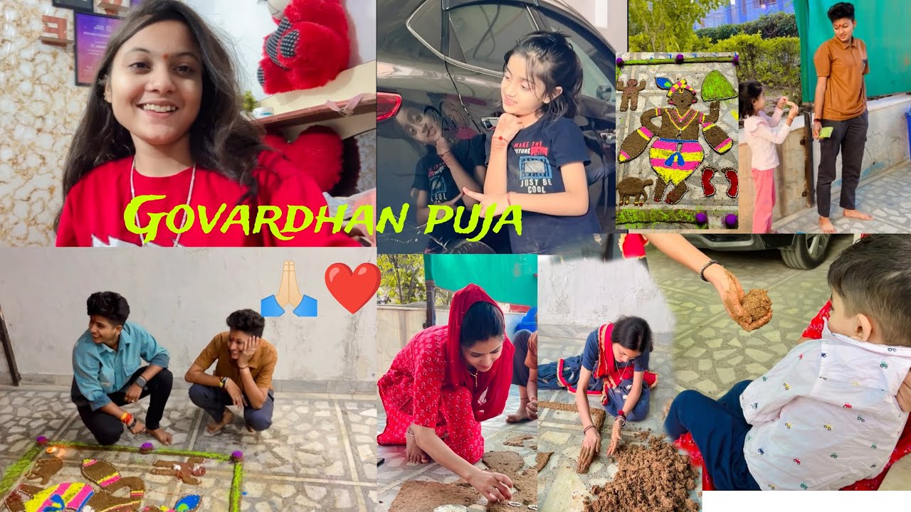 Govardhan puja ♥️#like #subscribe #youtuber #youtubevlog #viralblog #comment