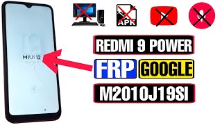 Redmi 9 Power M2010J19SI FRP Bypass | Redmi 9 Power FRP Bypass 2023 | Redmi 9 Power Google Bypass |