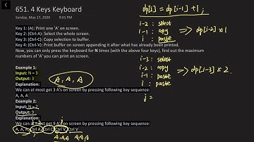 Leetcode 651  4键键盘  4 Keys Keyboard