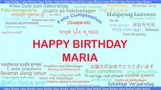 Maria   Languages Idiomas - Happy Birthday