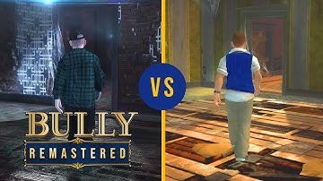 Bully Remastered Mod vs Bully Original: Side by side comparison | Raytracing, Reshade & Texture Mod