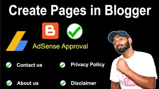 How to Create Pages in Blogger for AdSense Approval