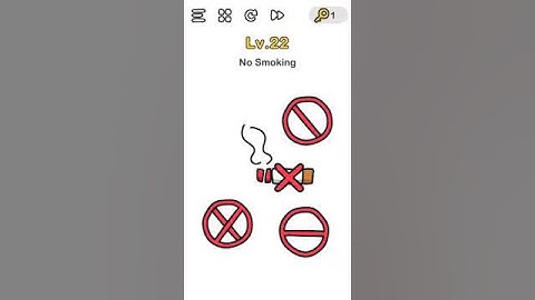 Brain Out level 22 No Smoking ! Walk-through