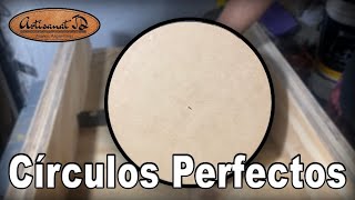 Círculos de madera perfectos con guía de corte