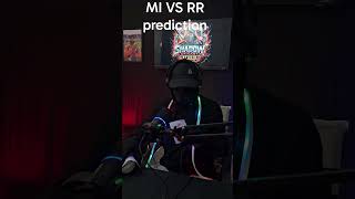 today's match prediction ' MI VS RR who will win @SportsTak @ABCricinfo