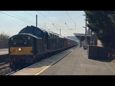 Locomotive Services 37667 and 37688 power out of Stowmarket working 5Z25 16/4/22